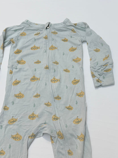 Loulou Lollipop Submarine Zip Romper 6-12M