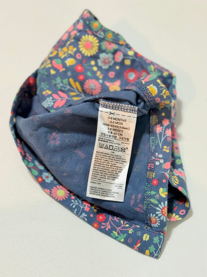 Baby Gap Floral Navy Tank Top 3-6M
