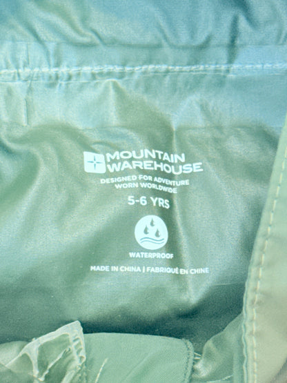 Mountain Warehouse Green Waterproof Jacket 5-6Y