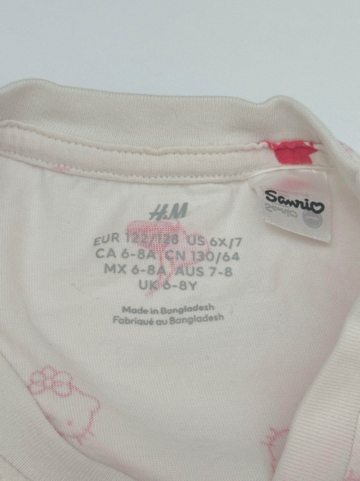 H&M Hello Kitty T-Shirt Girls Size 7