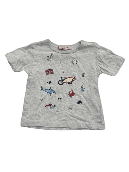 Bonpoint Beach Print T-Shirt 12m