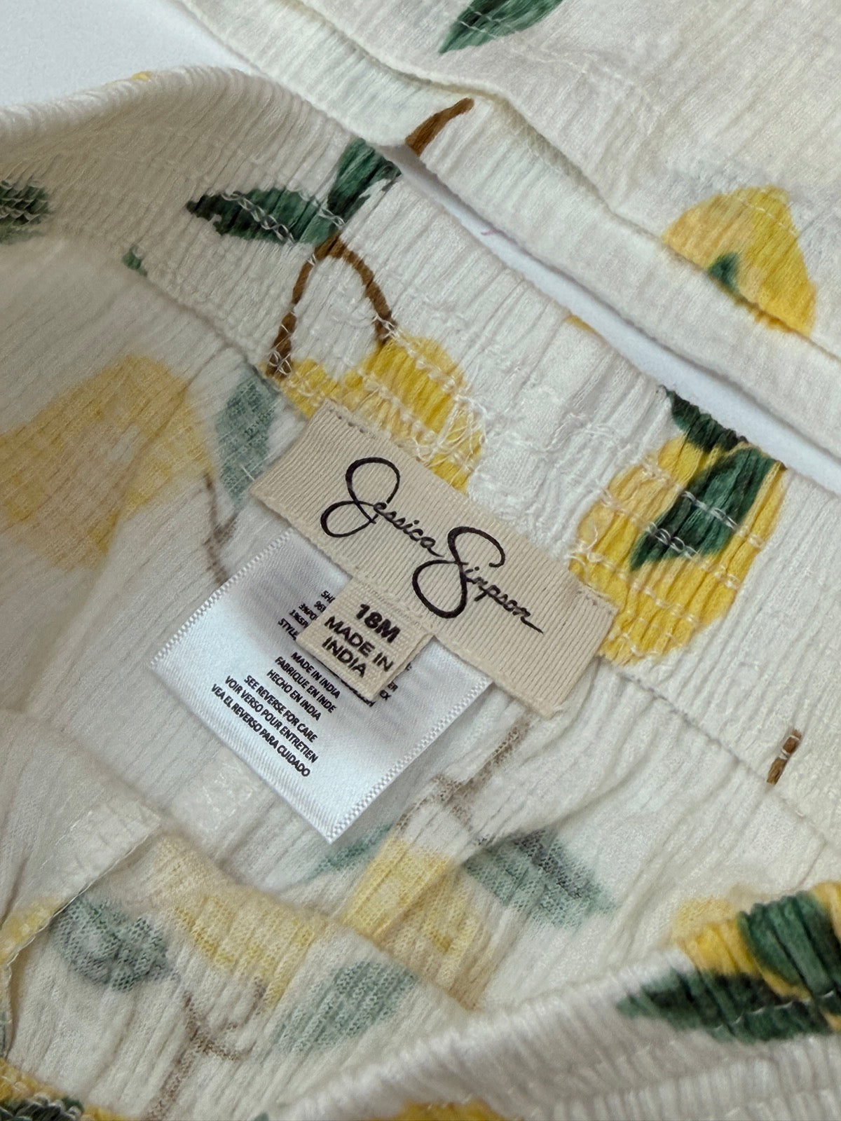 Jessica Simpson Lemon Print 2-Piece Set 18M