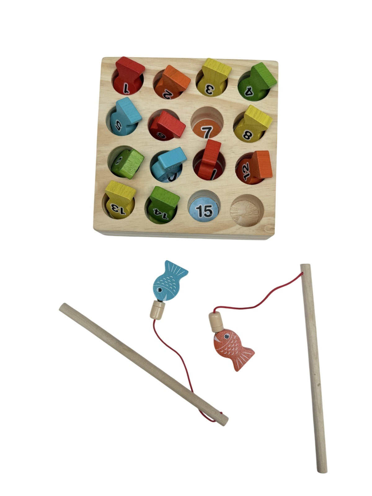 Wooden Magnetic Fishing Number Sorting Board Game