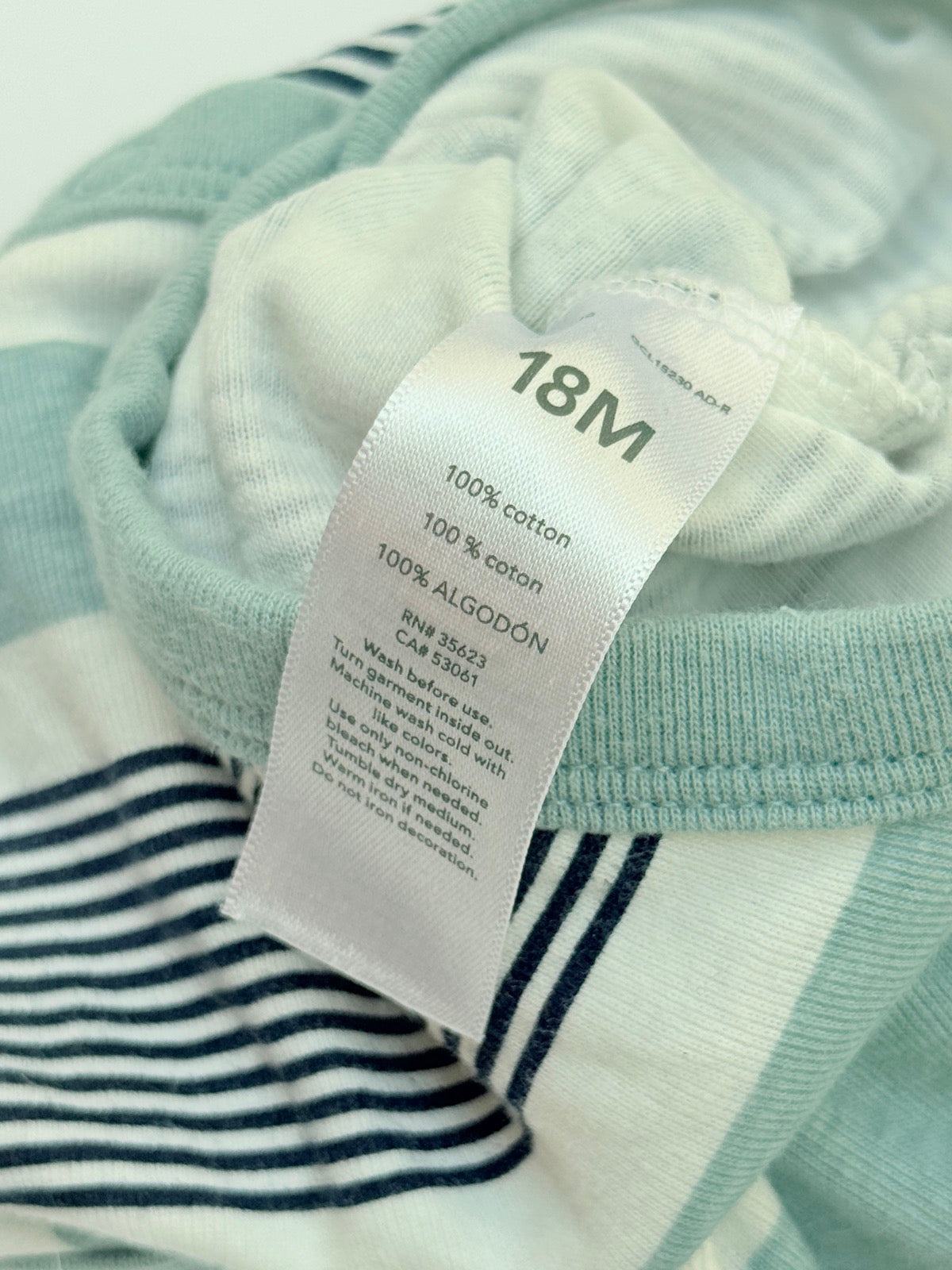 Just One You Carter's Striped Hoodie Bodysuit 18M