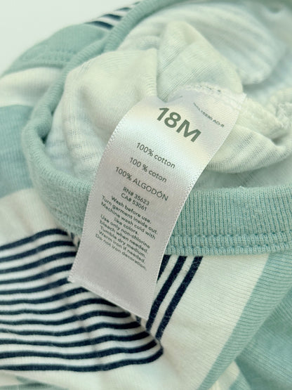 Just One You Carter's Striped Hoodie Bodysuit 18M