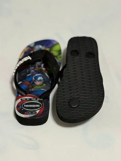 Havaianas Marvel Avengers Flip Flops Size 9C