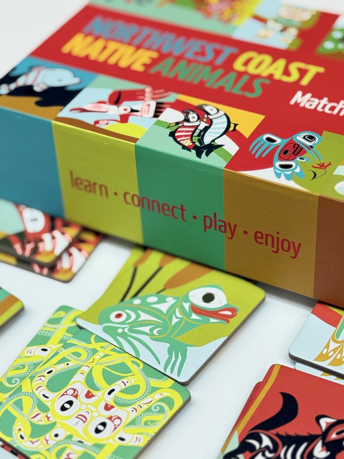 Northwest Coast Native Animals Matching Game