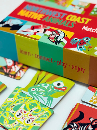 Northwest Coast Native Animals Matching Game