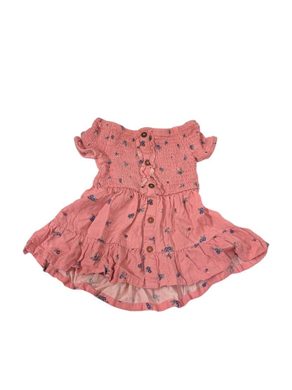 Nanette Lepore Girls Floral Smocked Dress 24M