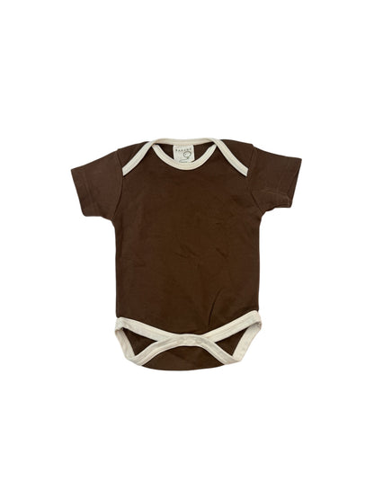 Parade Organic Cotton Brown Bodysuit 3-6M