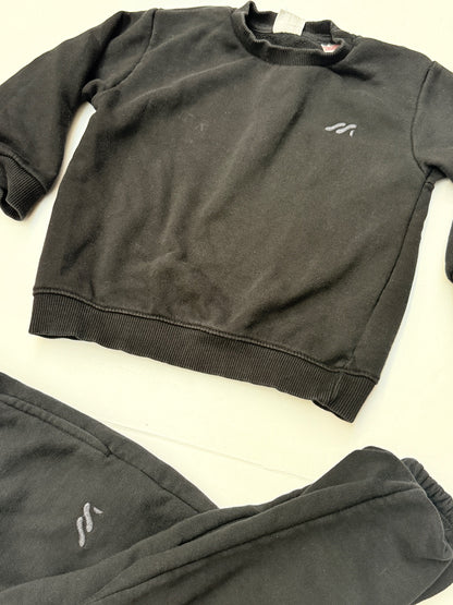Zara Black Sweatshirt and Joggers Set 4T