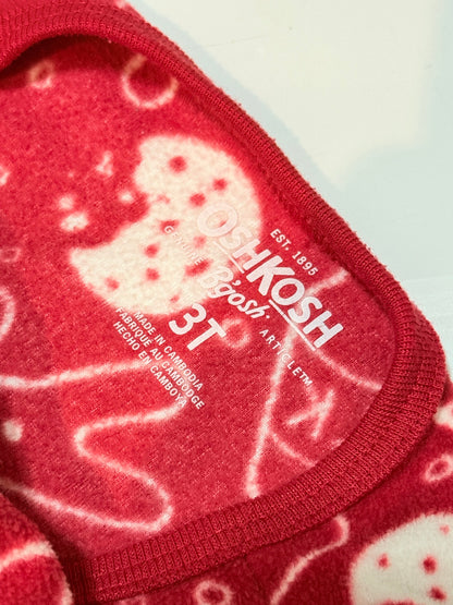 OshKosh B'gosh Fleece Gingerbread Footed Sleeper 3T