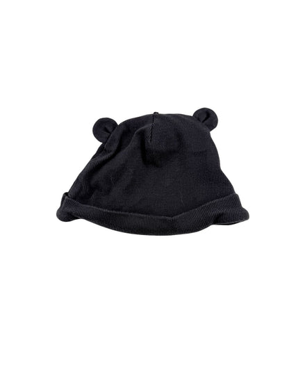 F&F Charcoal Bear Ears Hat 3-6M
