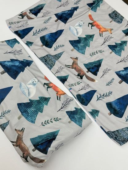 Pobi Baby Fox Forest Crib Sheet and Pillowcase Set