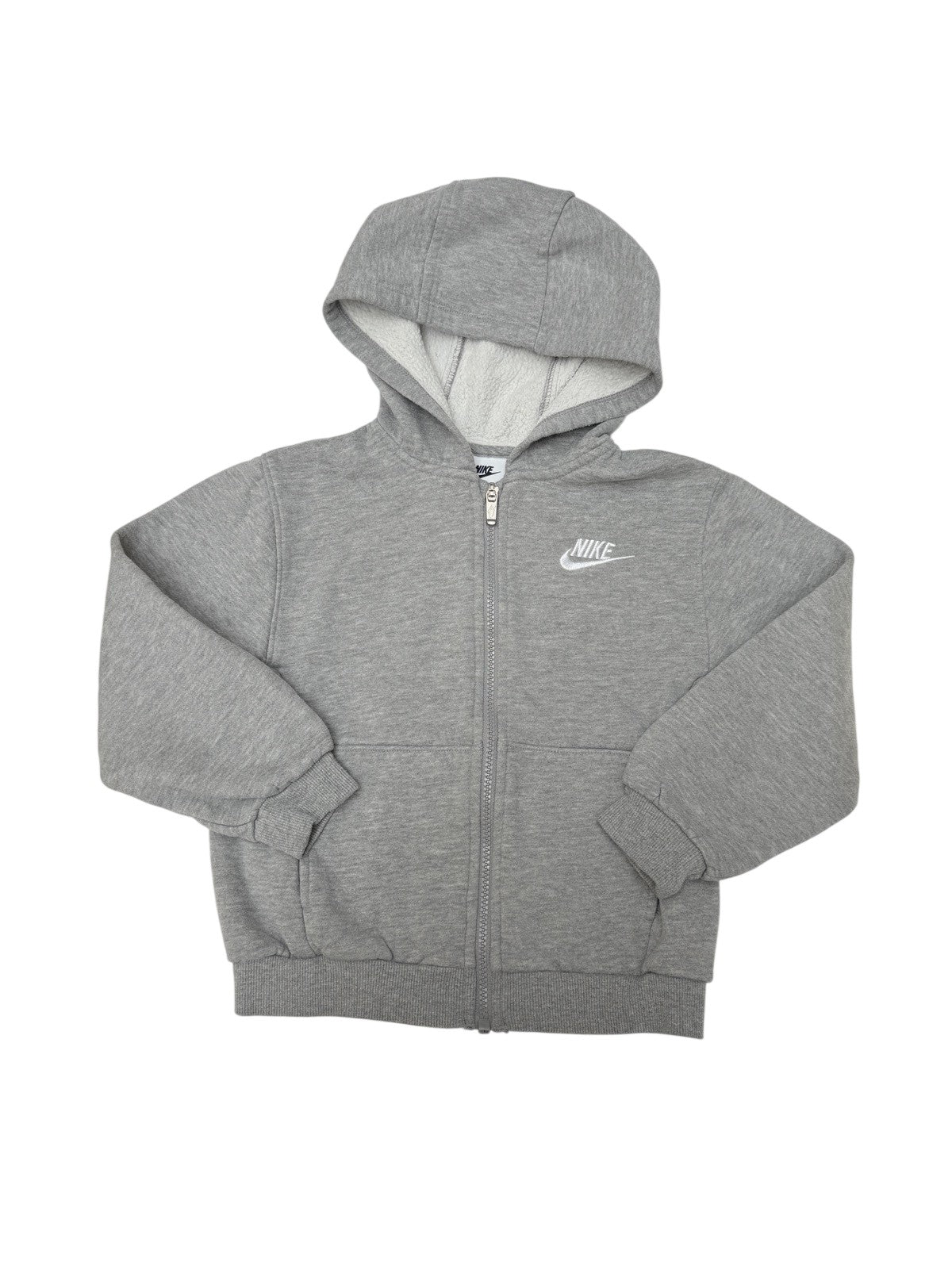 Nike Gray Full-Zip Hoodie Kids Size 6-7