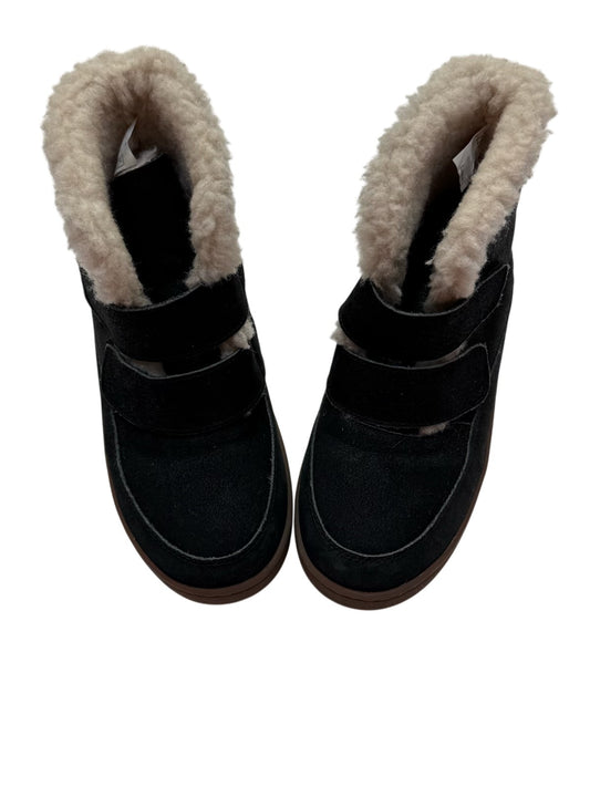 Donsje Black Suede Shearling Boot Size 27