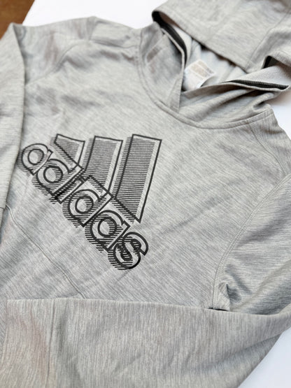 Adidas Gray Graphic Hoodie Size 11-12