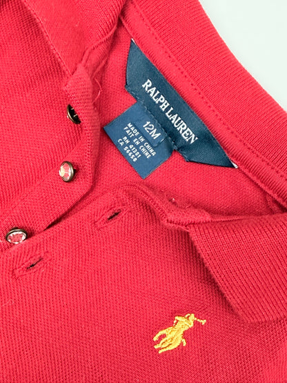 Ralph Lauren Red Polo Dress Set 12M