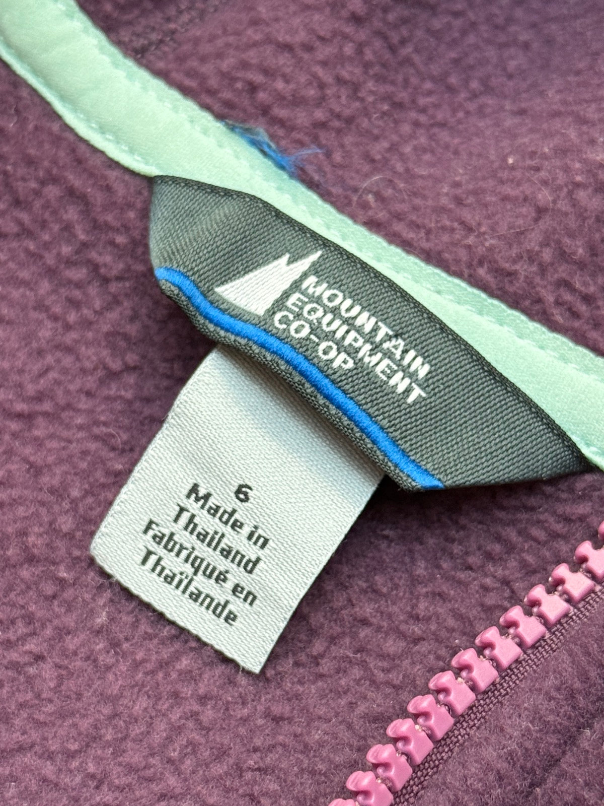 MEC Polartec Fleece Hoodie Size 6