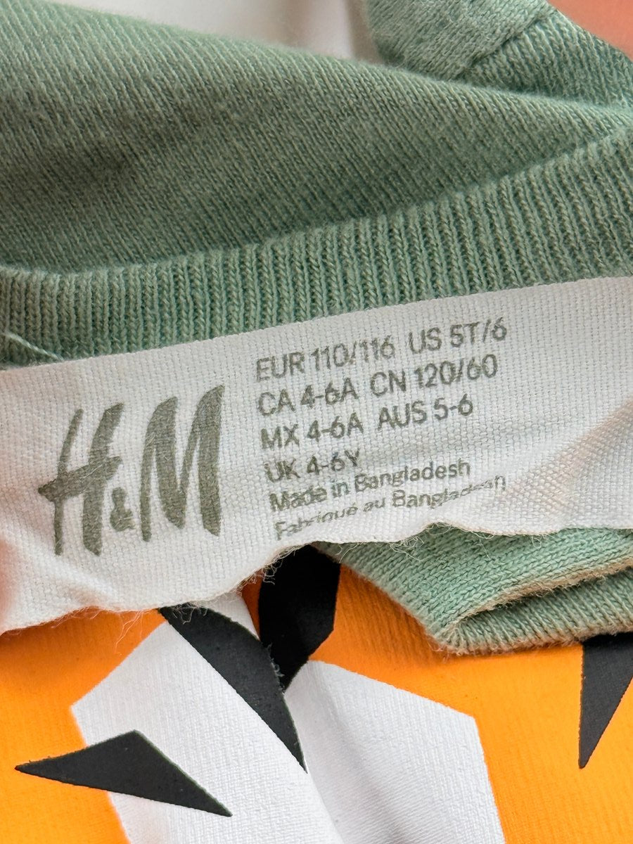 H&M Tiger Long Sleeve T-Shirt Size 5T/6