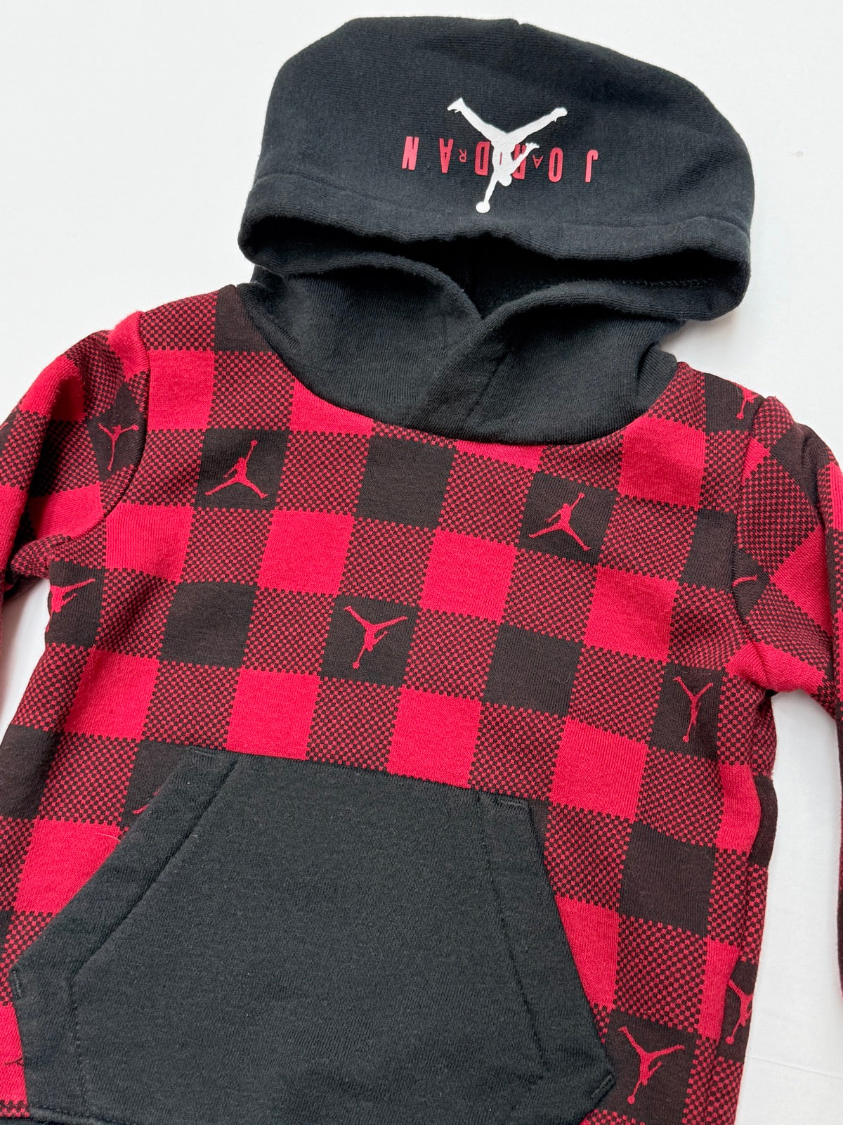 Jordan Buffalo Plaid Hoodie 12M