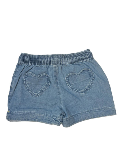Boden Denim Drawstring Shorts Girls 4Y