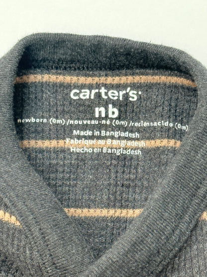 Carter's Striped Thermal Footed Sleeper NB