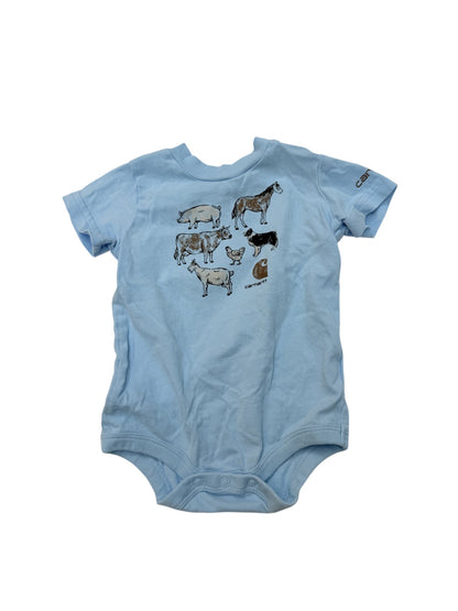 Carhartt Farm Animals Bodysuit Size 6M