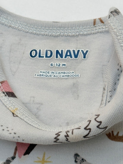 Old Navy Winter Village Print Bodysuit 6-12M