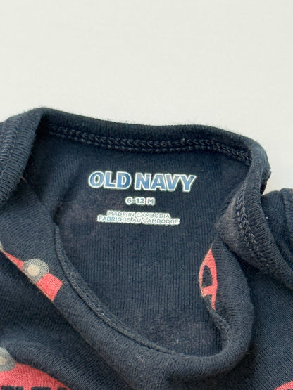 Old Navy Car Print Bodysuit 6-12M