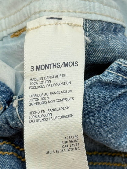 OshKosh B'gosh Denim Overalls 3 Months