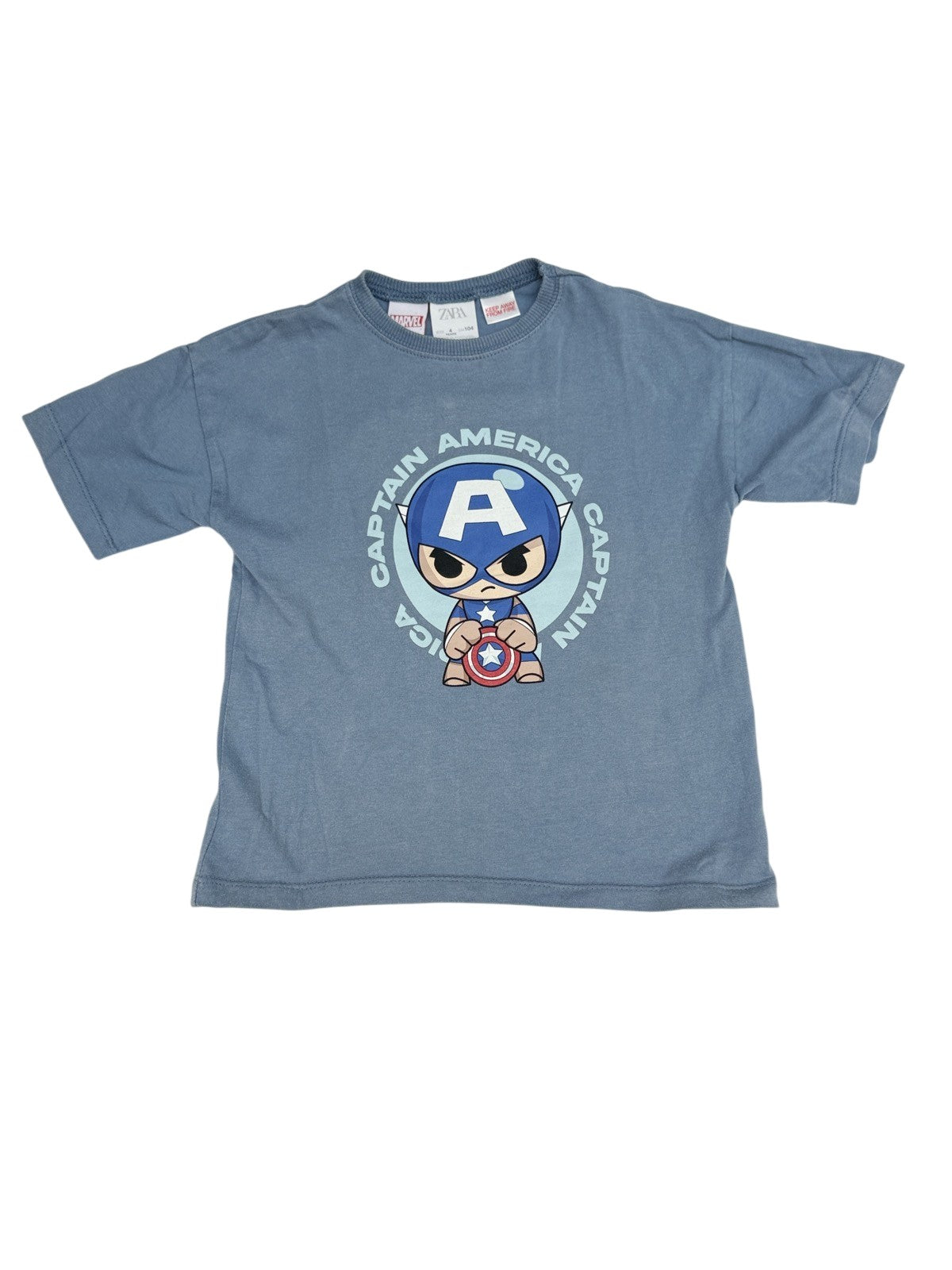 Zara Marvel Captain America T-Shirt 4T