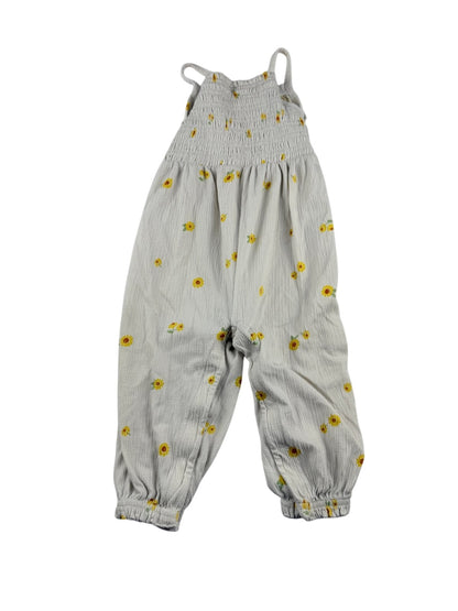 Old Navy Sunflower Smocked Romper 12-18M