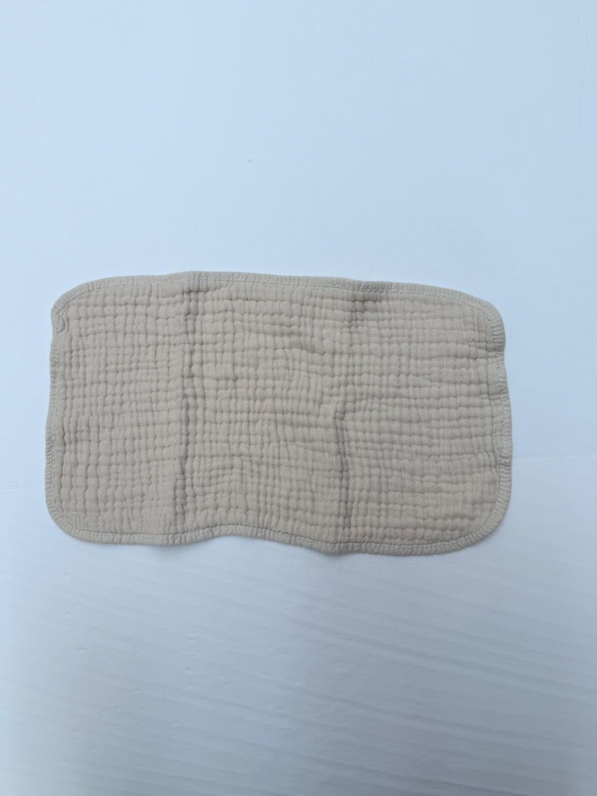 Beige Muslin Baby Burp Cloth