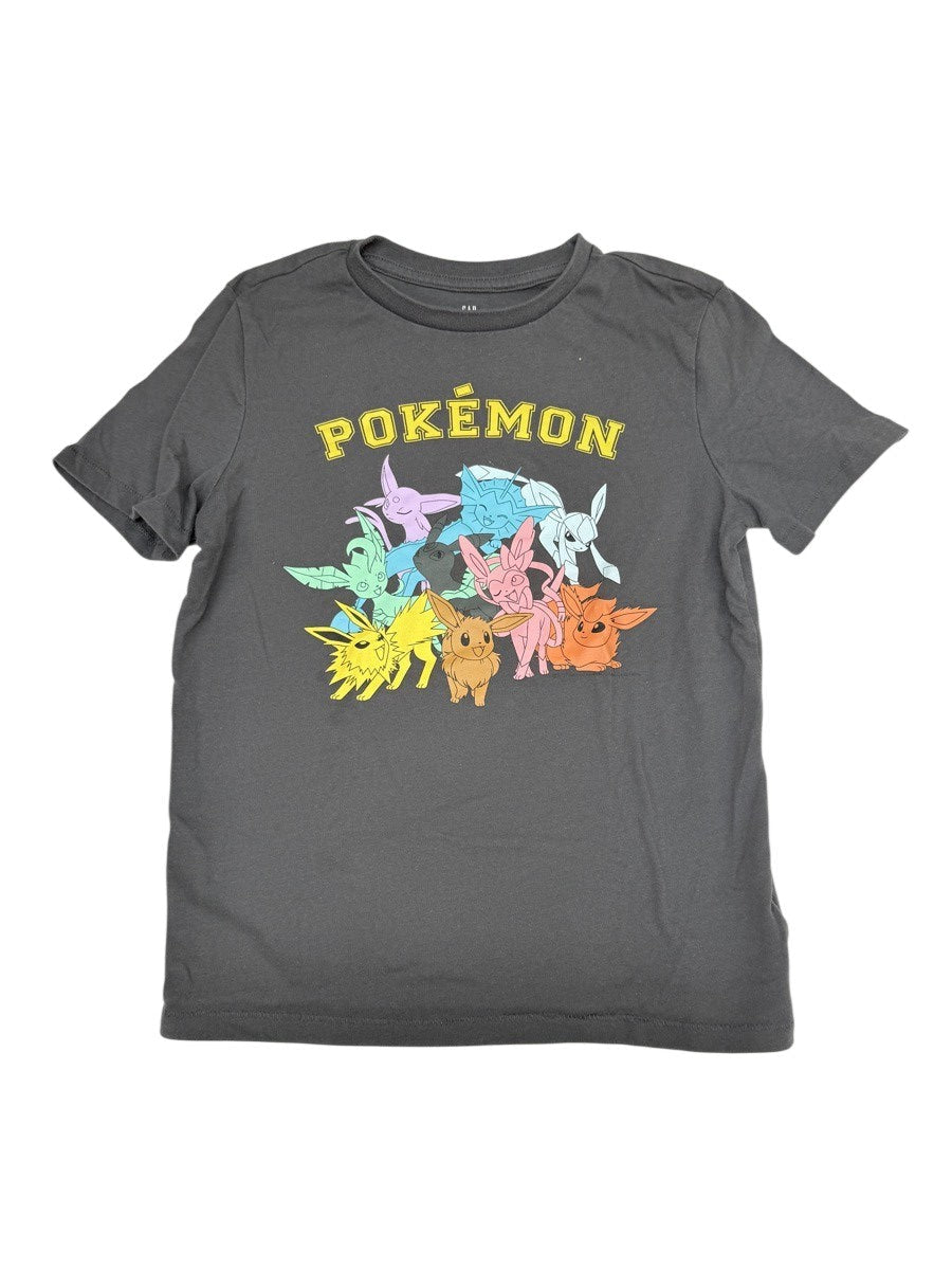 Gap Kids Pokemon Eevee Gray T-Shirt Size 8