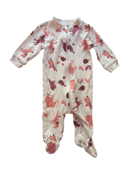 George Baby Animal Print Sleeper 0-3M