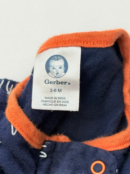 Gerber Brave Print Footed Sleeper 3-6M