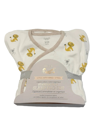 Nest Designs Lion Sleep Bag 3pc Set 0-3M