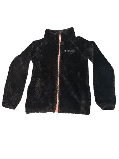 Columbia Black Sherpa Fleece Jacket 10/12Y