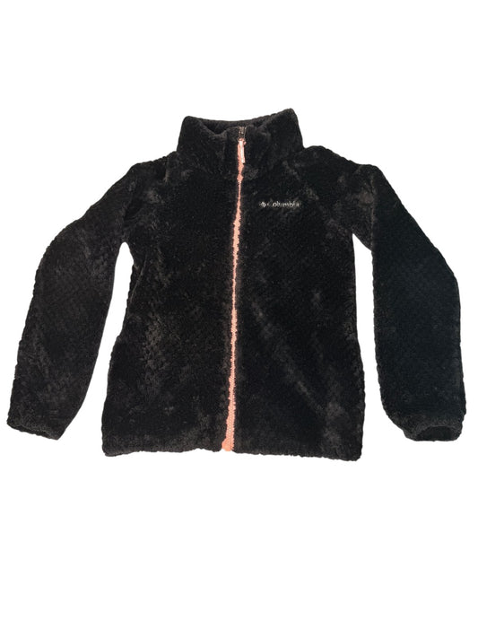 Columbia Black Sherpa Fleece Jacket 10/12Y