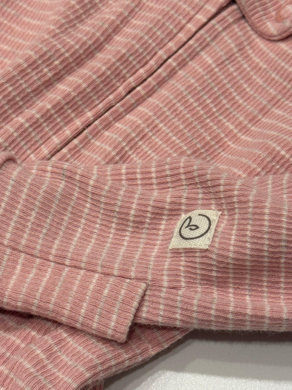 Little Planet Organic Pink Striped Sleeper 3M
