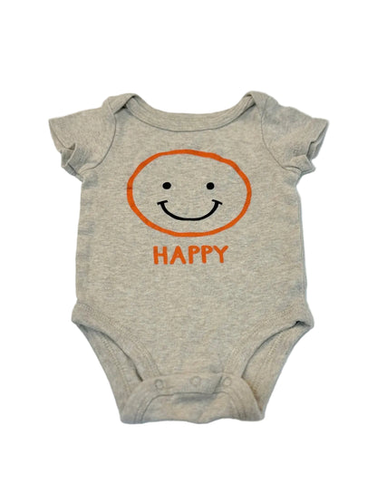 Koala Baby Gray Happy Smiley Bodysuit 0-3m