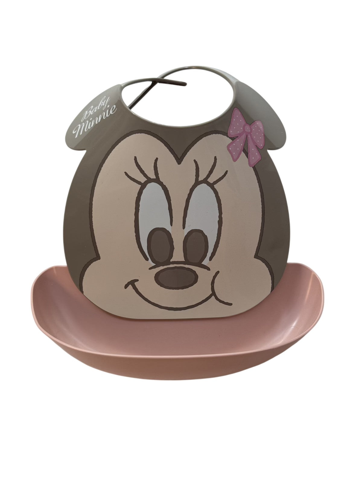 Baby Minnie Disney Silicone Bib with Catch Pocket
