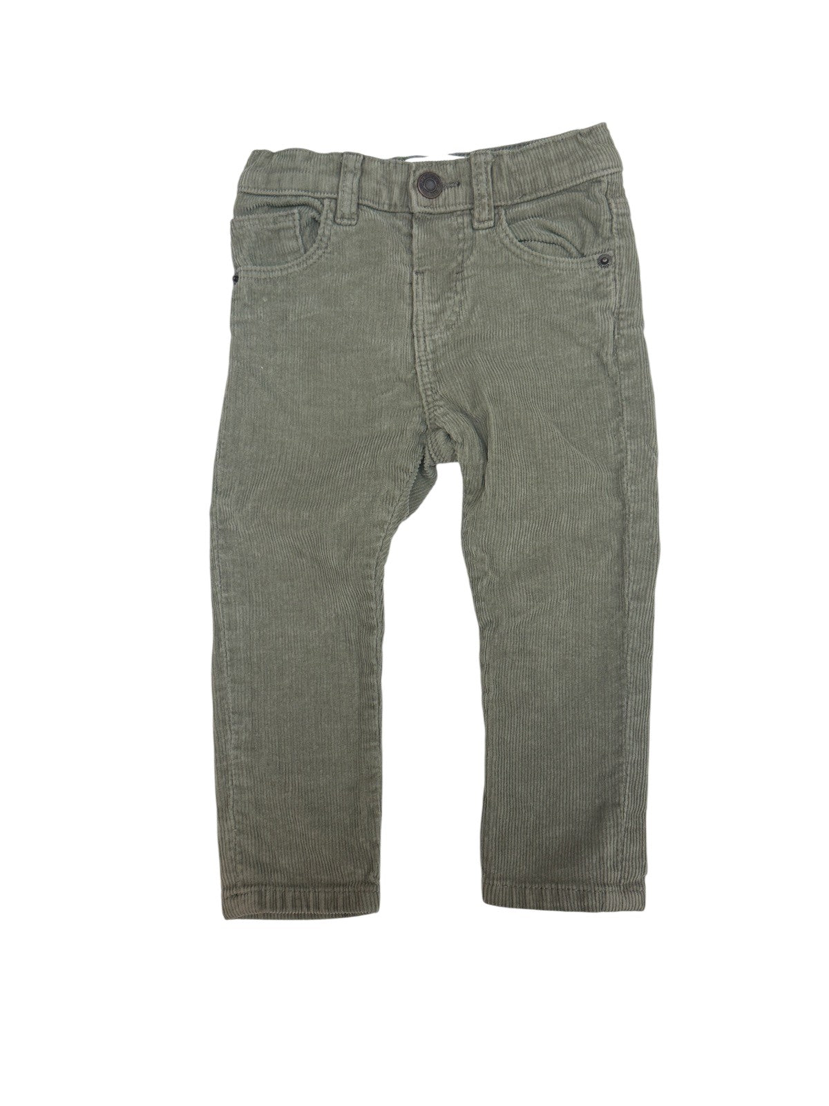 Zara Olive Corduroy Pants 12-18M