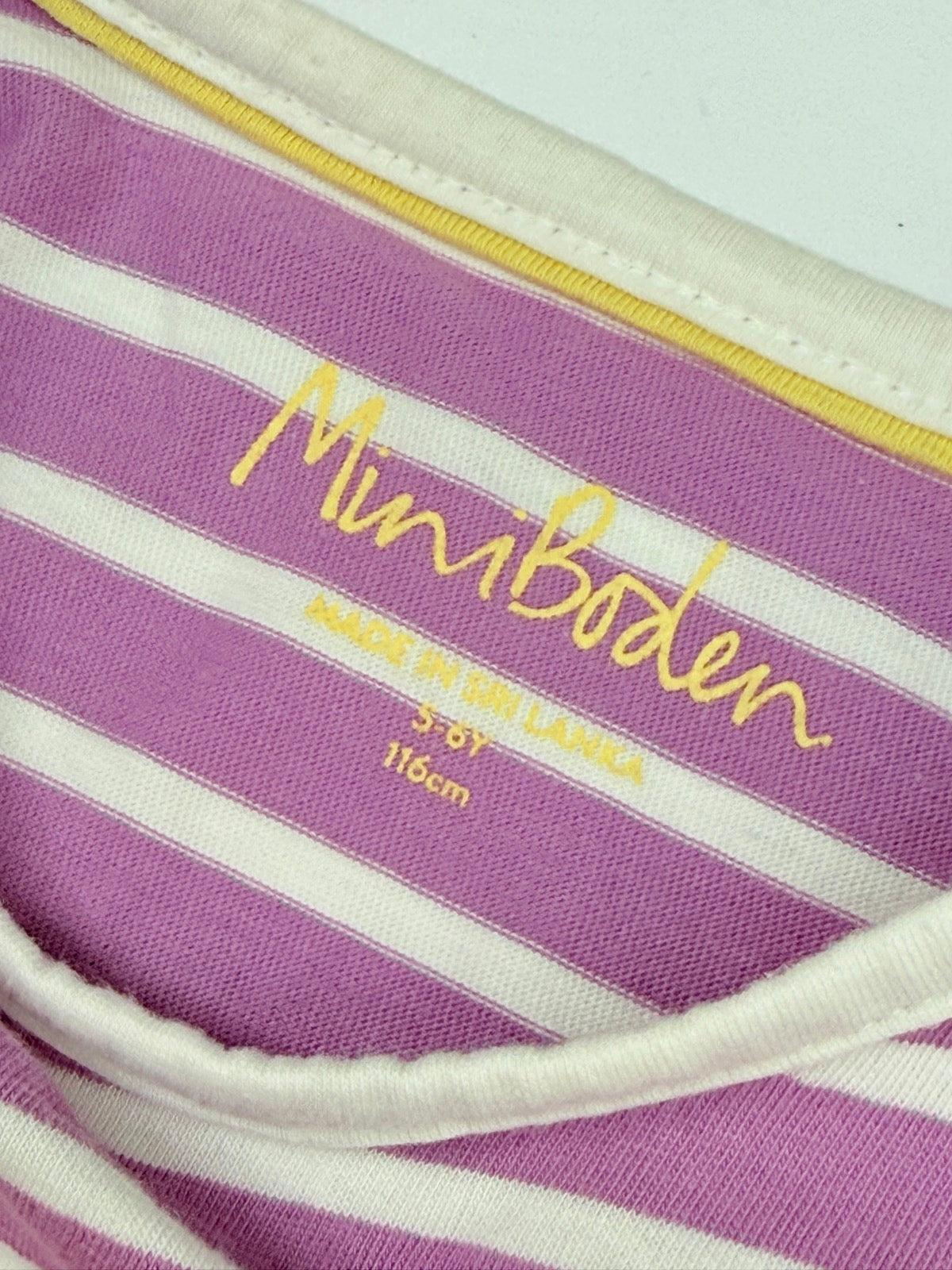 Mini Boden Cheetah Stripe T-Shirt 5-6Y