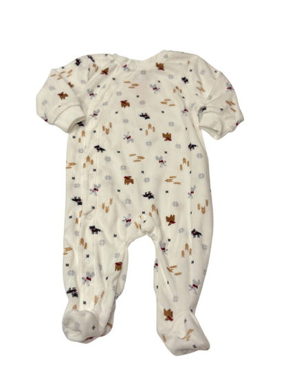 Canadiana Holiday Footed Sleeper 3-6M