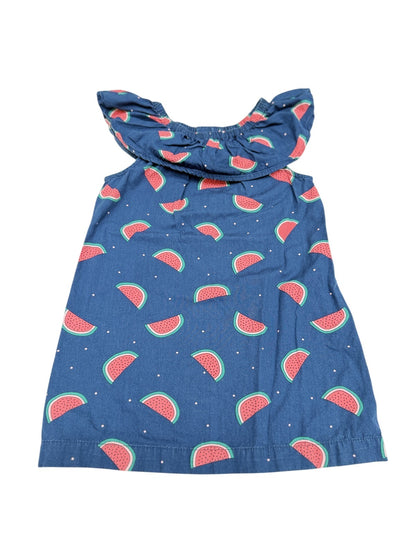 B Collection Watermelon Print Ruffle Dress 4Y