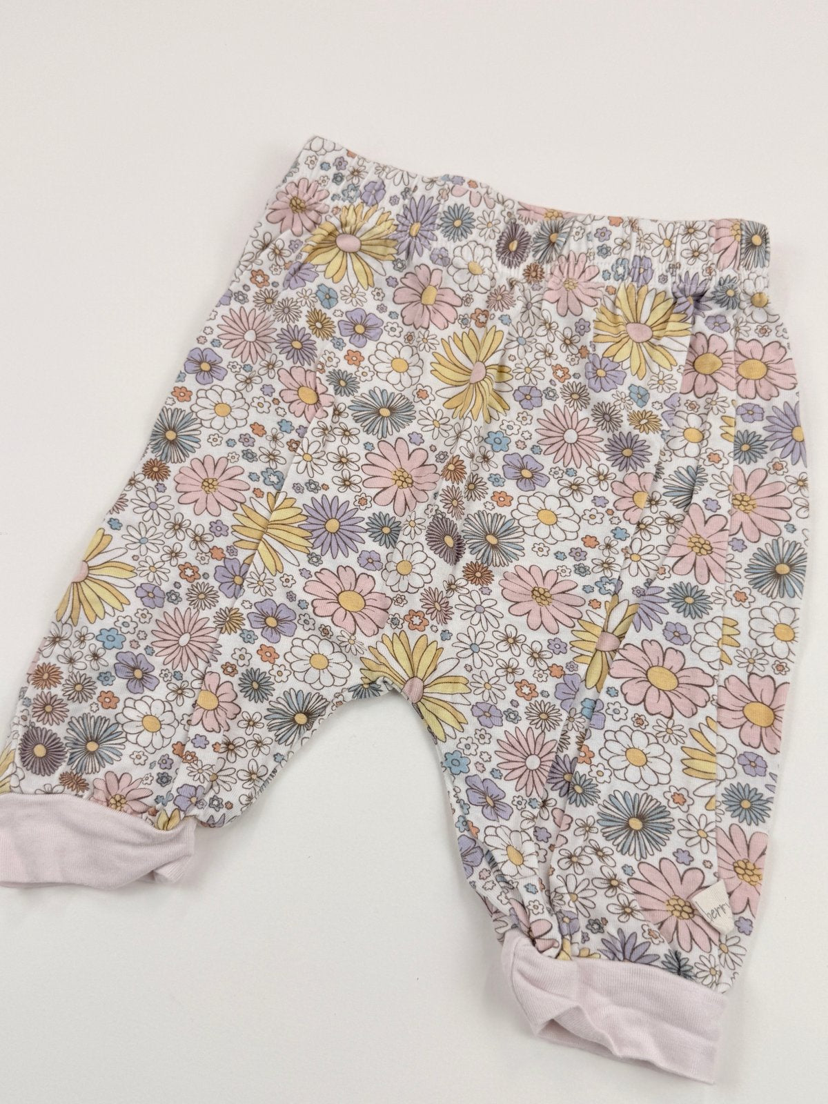 Milkberry Floral Harem Pants 0-3M