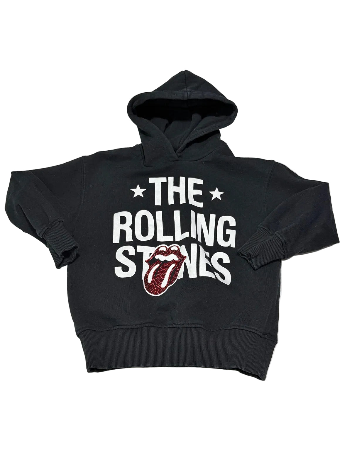 Zara Rolling Stones Black Hoodie 8-9Y