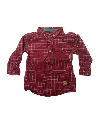 Souris Mini Plaid Button-Up Shirt 12-18M